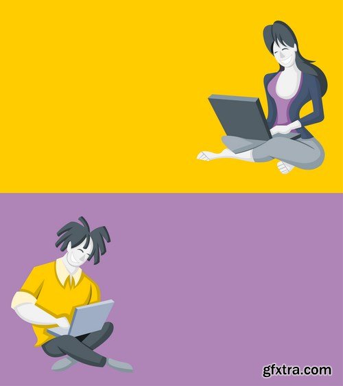 Corporate Templates and Business People - 66xEPS