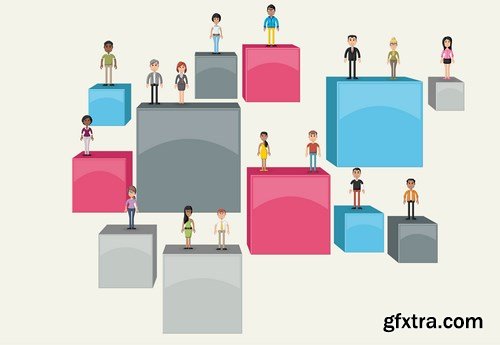 Corporate Templates and Business People - 66xEPS