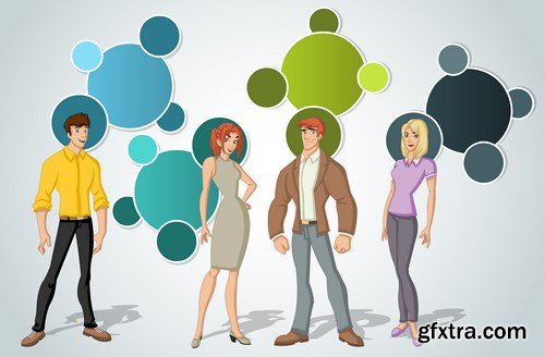 Corporate Templates and Business People - 66xEPS