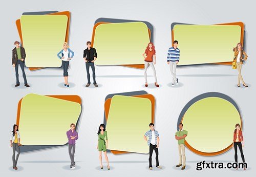 Corporate Templates and Business People - 66xEPS