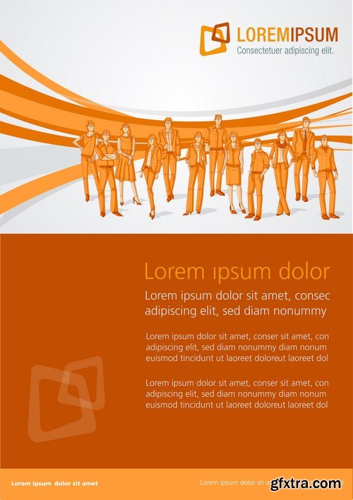 Corporate Templates and Business People - 66xEPS