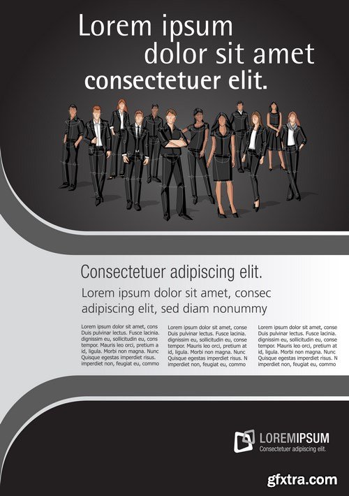 Corporate Templates and Business People - 66xEPS