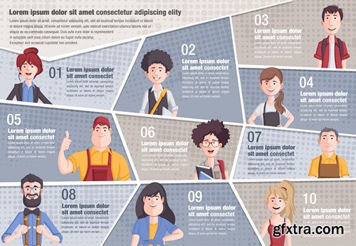 Corporate Templates and Business People - 66xEPS