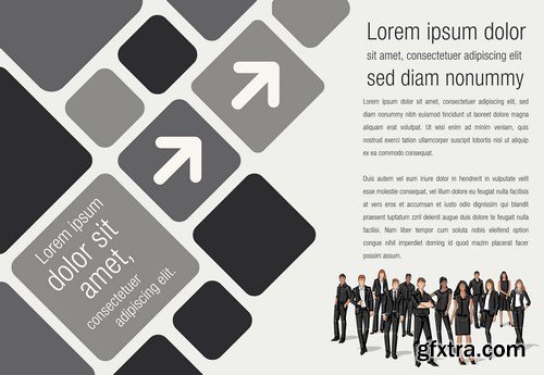 Corporate Templates and Business People - 66xEPS