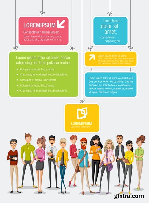 Corporate Templates and Business People - 66xEPS