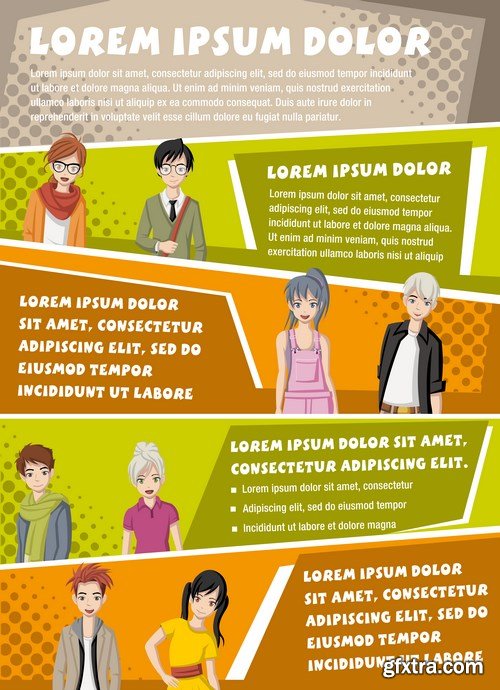 Corporate Templates and Business People - 66xEPS