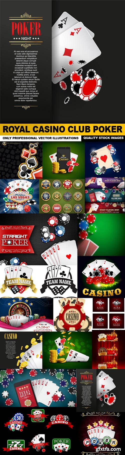 Royal Casino Club Poker - 20 Vector