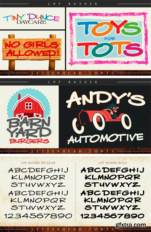 LHF Basher Font Family