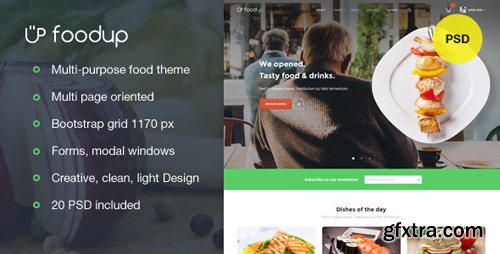 ThemeForest - FoodUp &mdash; Multi-purpose food &amp; restaurant theme 9815373