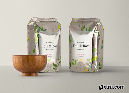 PSD Foil Pouch Mockup Vol 3 PSD Foil Pouch Mockup Vol 3