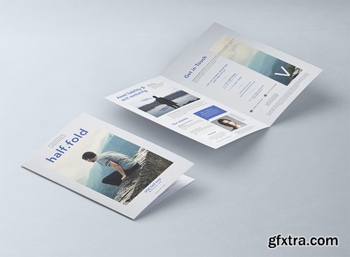 Half Fold PSD 8-5x11 Inch Mockup Half Fold PSD 8-5x11 Inch Mockup