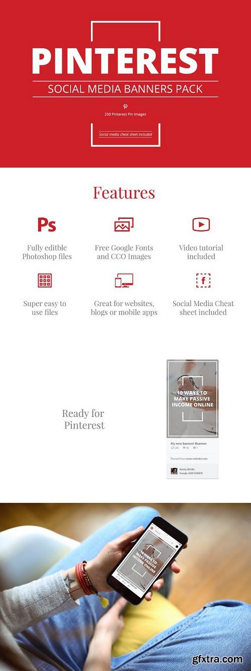 CM - Pinterest Social Media Banners Pack 719318