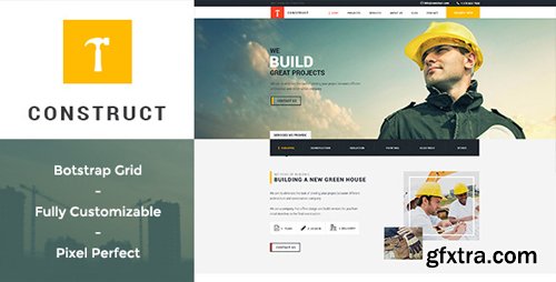 ThemeForest - Construct - Building &amp; Construction PSD Template 10940437