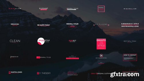 Videohive 50 Minimal Titles 18933067