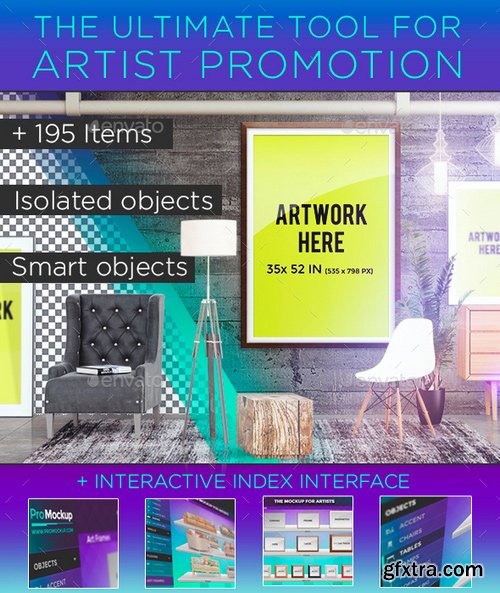 GraphicRiver Pro Mockup Art Scene Creator 18930774 » GFxtra