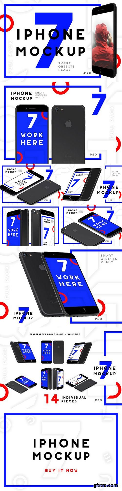 CM - Mockup Iphone 7 Full Mock-up Pack 1104988