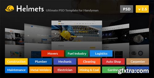 ThemeForest - Helmets - PSD Template for Handyman 10778792