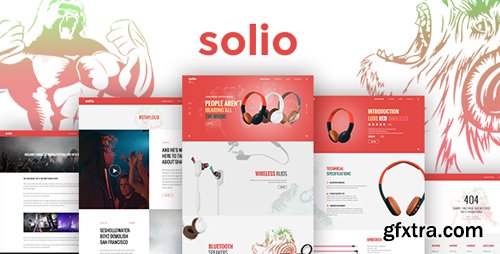 ThemeForest - SOLIO - Music Brand Headset PSD Template 17382387 ThemeForest - SOLIO - Music Brand Headset PSD Template 17382387