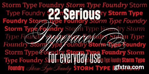 The Best of Stormtype Font Bundle - 22 Fonts