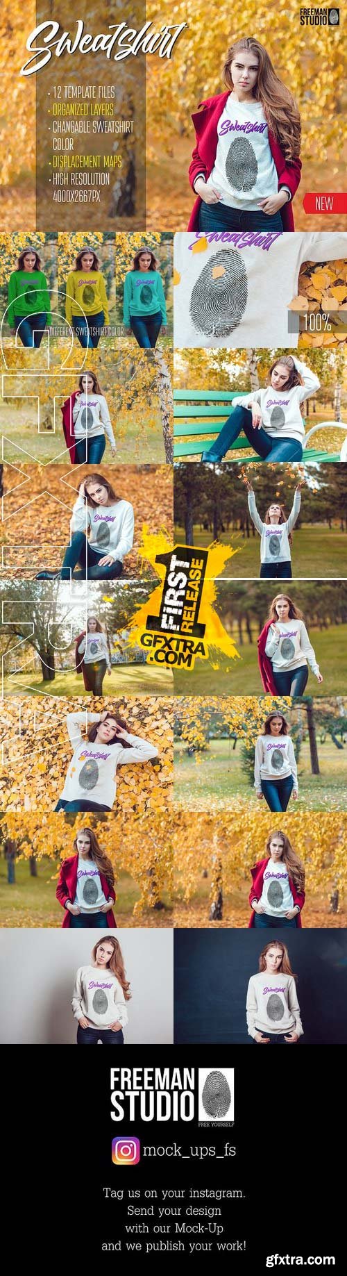 CM - Sweatshirt Mock-Up Vol 3 984108