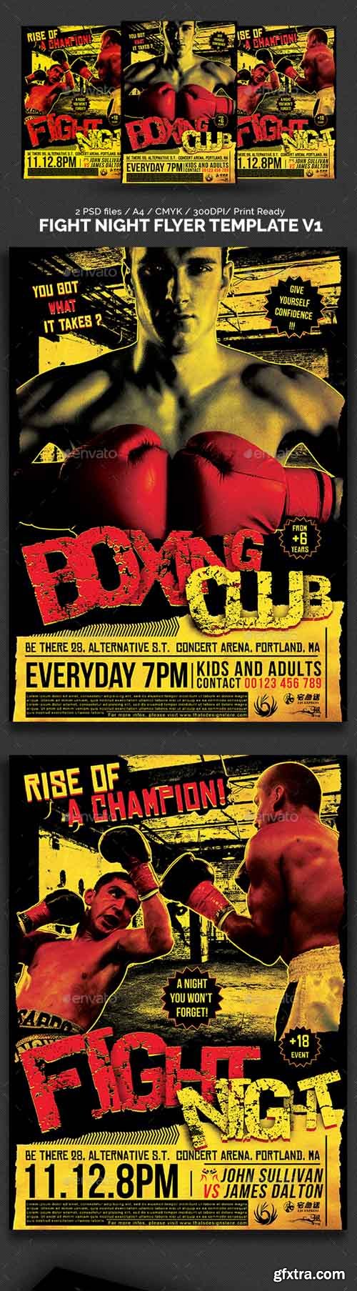 GR - Fight Night Flyer Template V1 11038651 GR - Fight Night Flyer Template V1 11038651