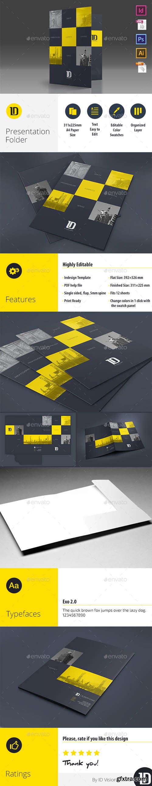 GR - A4 Self Locking Multipurpose Presentation Folder 002 10497712