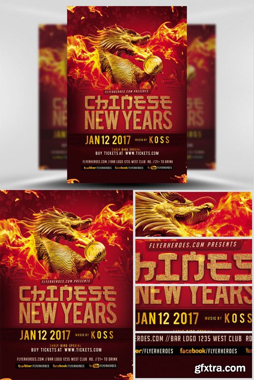 Chinese New Year Flyer Template 2017 Chinese New Year Flyer Template 2017
