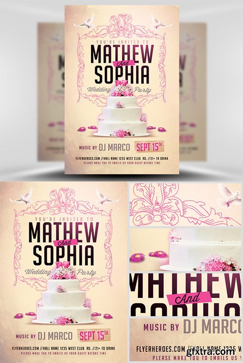 Wedding Flyer Template 2 Wedding Flyer Template 2