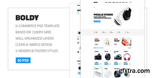 ThemeForest - Boldy &mdash; Multipurpose Clean and Simple eCommerce PSD Theme 15626485