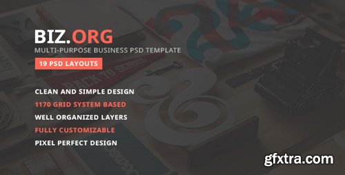 ThemeForest - Bizorg &mdash; Multipurpose Corporate Business PSD Template 15093531