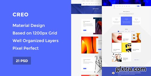 ThemeForest - Creo &mdash; Modern Design Studio/Creative Agency PSD Template 15143020