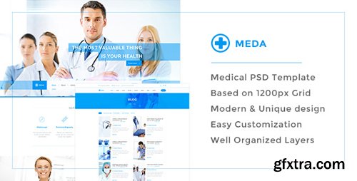 ThemeForest - Meda &mdash; Responsive Hospital and Health Care PSD Template 15613739