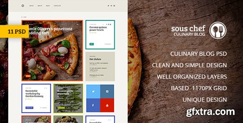 ThemeForest - Sous Chef — Unique Clean PSD Template for Culinary Blog 15451051 ThemeForest - Sous Chef — Unique Clean PSD Template for Culinary Blog 15451051