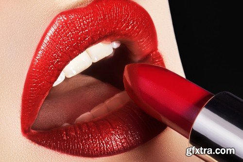 Lips and lipstick 1 - 5 UHQ JPEG
