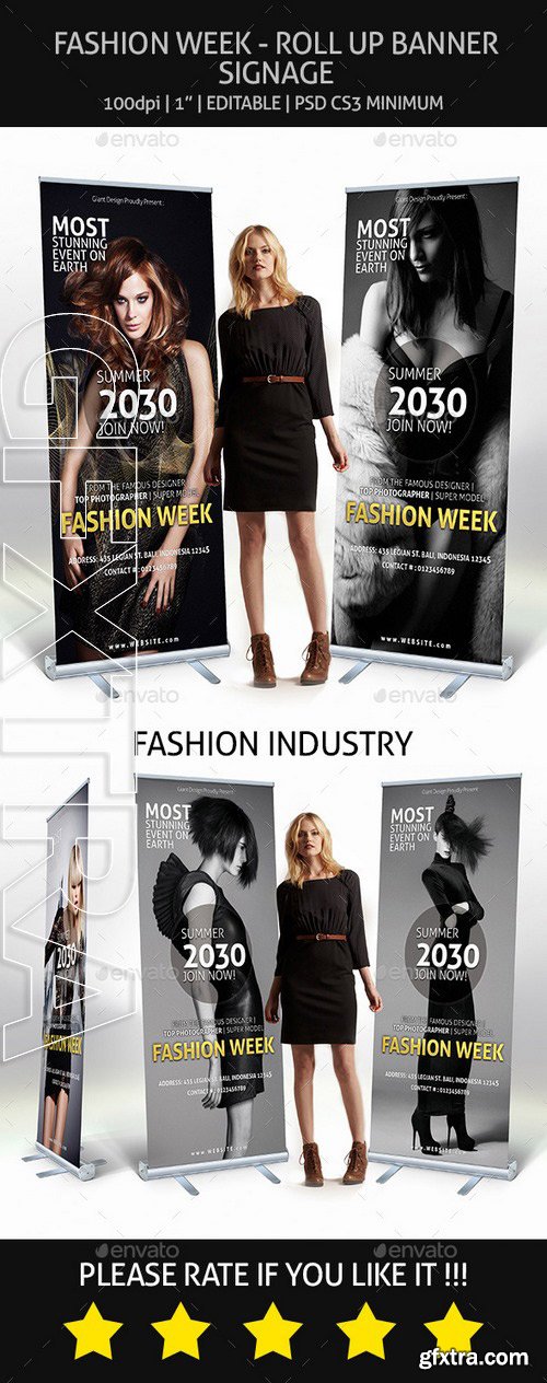 GraphicRiver - Fashion - Roll Up Banner Signage 9136574 GraphicRiver - Fashion - Roll Up Banner Signage 9136574