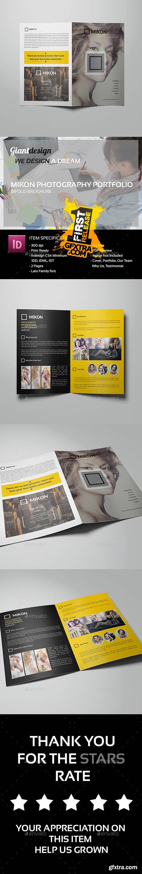 GraphicRiver - Mikon - Photography Portfolio Bifold 14279003