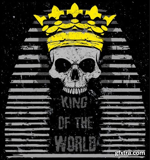 Collection image to print T-shirts with the slogan for the things T-shirt 7-25 EPS