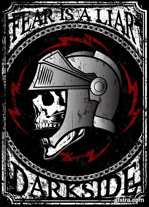 Collection image to print T-shirts with the slogan for the things T-shirt 7-25 EPS