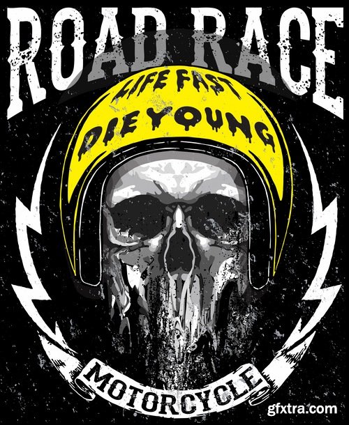 Collection image to print T-shirts with the slogan for the things T-shirt 7-25 EPS