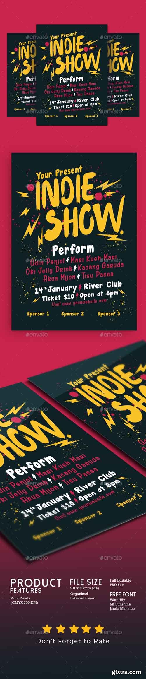 GR - Indie Show Concert Flyer 19203772 GR - Indie Show Concert Flyer 19203772