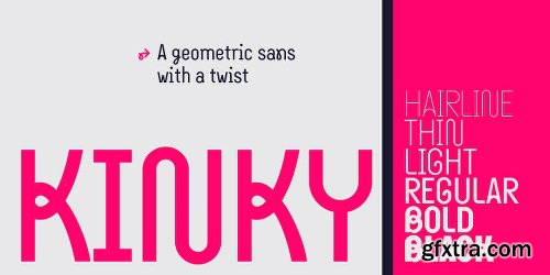 Kinky Font Family - 12 Fonts