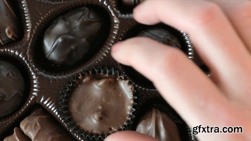 Picking up Delicious Valentine's Day Chocolates Picking up Delicious Valentine's Day Chocolates