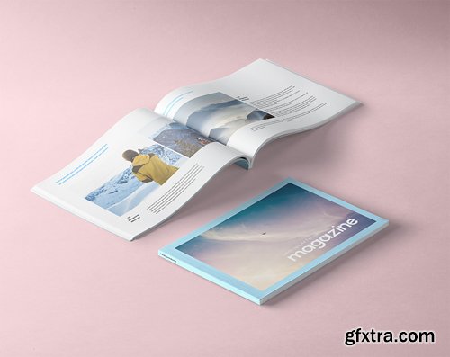A4 Landscape Psd Magazine Mockup A4 Landscape Psd Magazine Mockup