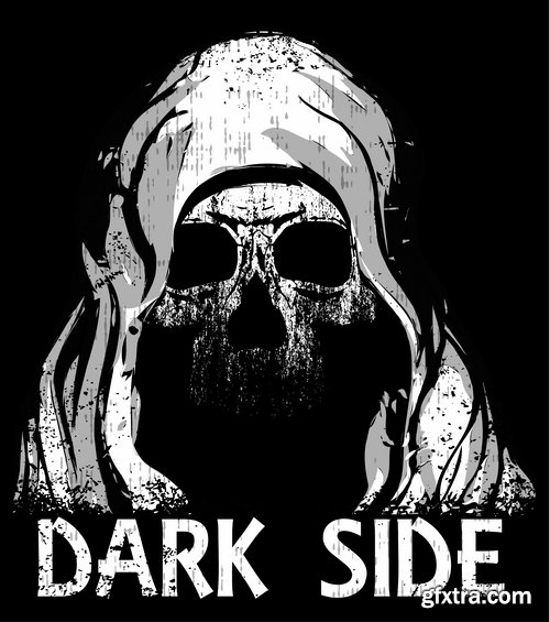 Skull Collection image to print T-shirts with the slogan for the things T-shirt 8-25 EPS