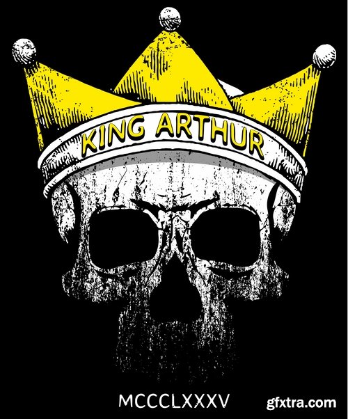 Skull Collection image to print T-shirts with the slogan for the things T-shirt 8-25 EPS