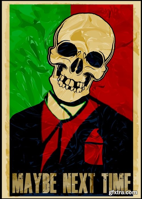 Skull Collection image to print T-shirts with the slogan for the things T-shirt 8-25 EPS