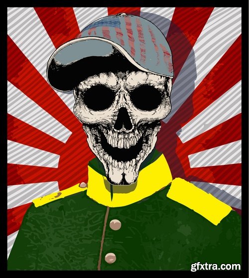 Skull Collection image to print T-shirts with the slogan for the things T-shirt 8-25 EPS