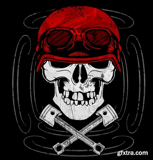 Skull Collection image to print T-shirts with the slogan for the things T-shirt 8-25 EPS