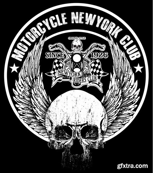 Skull Collection image to print T-shirts with the slogan for the things T-shirt 8-25 EPS