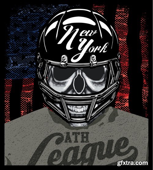 Skull Collection image to print T-shirts with the slogan for the things T-shirt 8-25 EPS